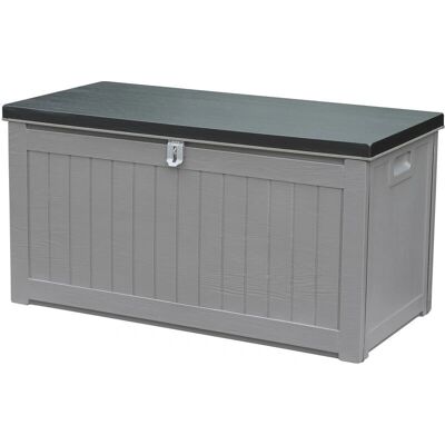GIORDANOSHOP - Baule da Esterno - 109x52x55 cm - Grigio - Stoccaggio Esterno GIORDANOSHOP - Baule da Esterno - 109x52x55 cm - Grigio - Stoccaggio Esterno