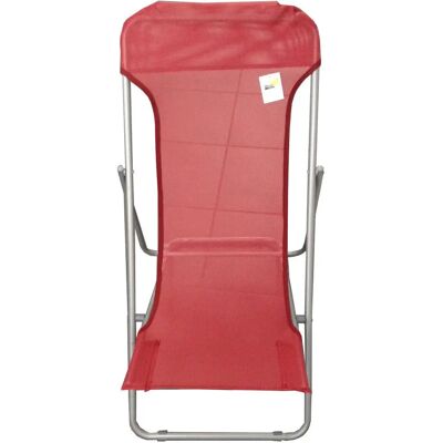 Unknown - Textilene Steel Folding Chair - Rosso - Sedia pieghevole Unknown - Textilene Steel Folding Chair - Rosso - Sedia pieghevole