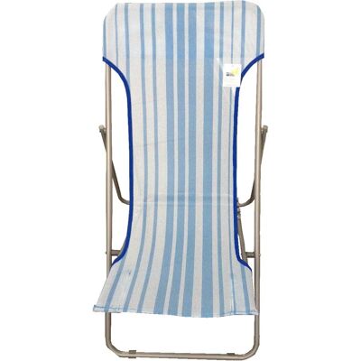 GIORDANOSHOP Riga Azzurra Sedia Sdraio Pieghevole in Acciaio e Textilene GIORDANOSHOP Riga Azzurra Sedia Sdraio Pieghevole in Acciaio e Textilene