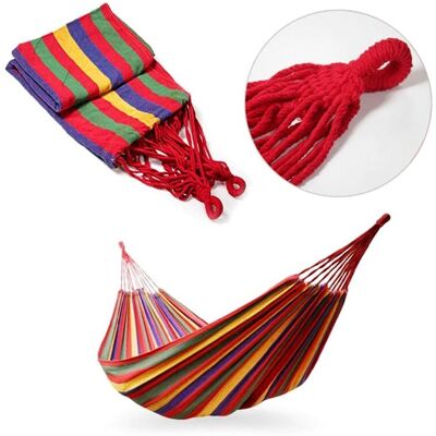 GIORDANOSHOP - Amaca da giardino 200x80 cm in cotone, multicolore - Amaca GIORDANOSHOP - Amaca da giardino 200x80 cm in cotone, multicolore - Amaca