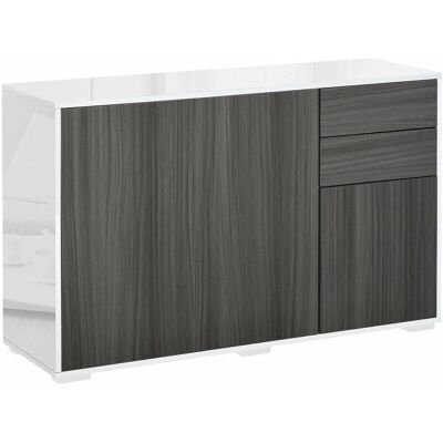 Credenza Giordanoshop Bianco e Grigio Scuro - Arredo moderno Credenza Giordanoshop Bianco e Grigio Scuro - Arredo moderno