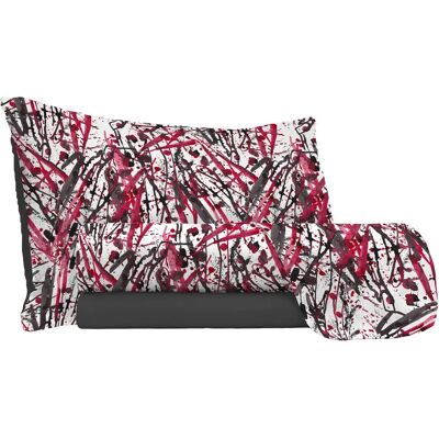 GIORDANOSHOP - Set Lenzuola 1 Piazza e Mezzo con Stampa Sopra Sotto e Federe Crazy - Set di Biancheria da letto GIORDANOSHOP - Set Lenzuola 1 Piazza e Mezzo con Stampa Sopra Sotto e Federe Crazy - Set di Biancheria da letto