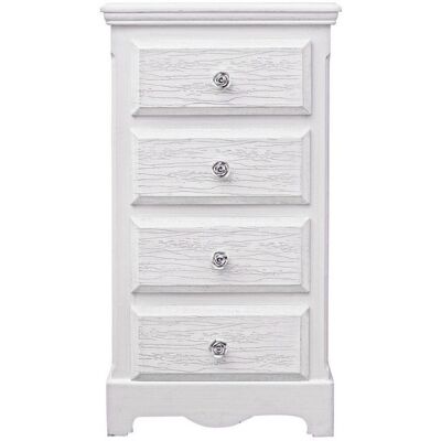 GIORDANOSHOP Modello Bianco Cassettiera Legno 4 Cassetti - Arredo GIORDANOSHOP Modello Bianco Cassettiera Legno 4 Cassetti - Arredo