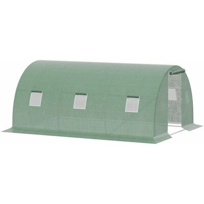 GIORDANOSHOP - Serra tunnel in acciaio 450x300x200cm - Protezione Giardino GIORDANOSHOP - Serra tunnel in acciaio 450x300x200cm - Protezione Giardino