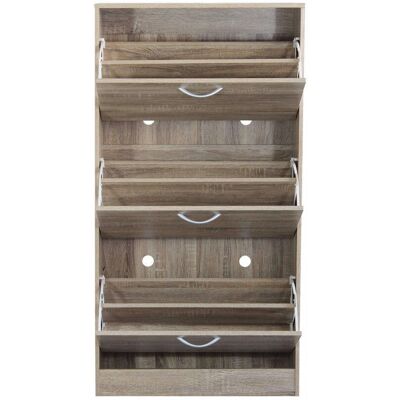 Giordanoshop Vicky Scarpiera - Legno Naturale - 60x24x115 cm Giordanoshop Vicky Scarpiera - Legno Naturale - 60x24x115 cm