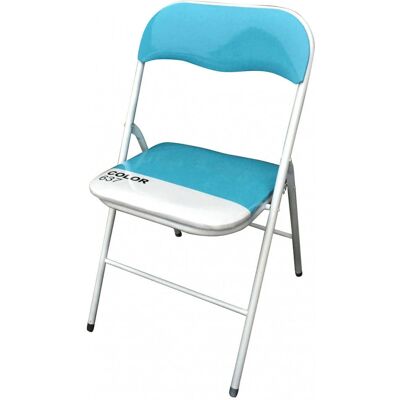 GIORDANOSHOP Sedia da Giardino Pieghevole 44x45x79 cm Acciaio Blu GIORDANOSHOP Sedia da Giardino Pieghevole 44x45x79 cm Acciaio Blu