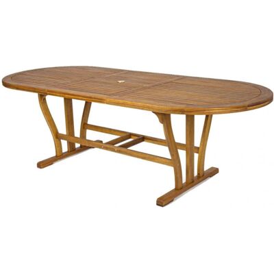 Unknown - Ovale Estensibile - 180/240x100x74 - Acacia Marrone - Tavolo da pranzo Unknown - Ovale Estensibile - 180/240x100x74 - Acacia Marrone - Tavolo da pranzo