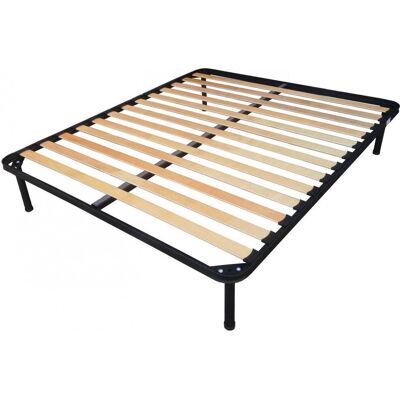 Rete letto Sanremo di GiordanoShop - 13 doghe, Acciaio, Nero Rete letto Sanremo di GiordanoShop - 13 doghe, Acciaio, Nero