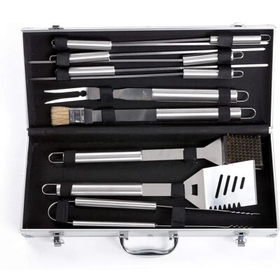 GIORDANOSHOP Modello - Set 11 Utensili per Barbecue - Strumenti da Cucina GIORDANOSHOP Modello - Set 11 Utensili per Barbecue - Strumenti da Cucina