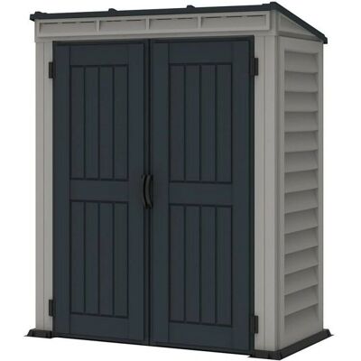 GIORDANOSHOP - Casetta da Giardino 91x170x202 cm PVC Grigio/Grigio Scuro GIORDANOSHOP - Casetta da Giardino 91x170x202 cm PVC Grigio/Grigio Scuro