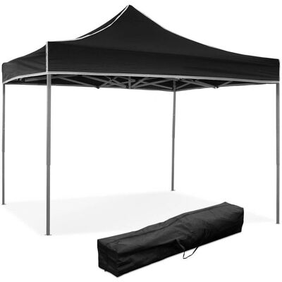 Generic - 3x3m - Nero - Steel PVC - Gazebo Generic - 3x3m - Nero - Steel PVC - Gazebo