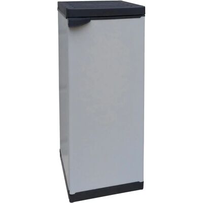GIORDANOSHOP - Armadio da esterno grigio 34x39,5x85 cm, 1 anta, 2 ripiani GIORDANOSHOP - Armadio da esterno grigio 34x39,5x85 cm, 1 anta, 2 ripiani