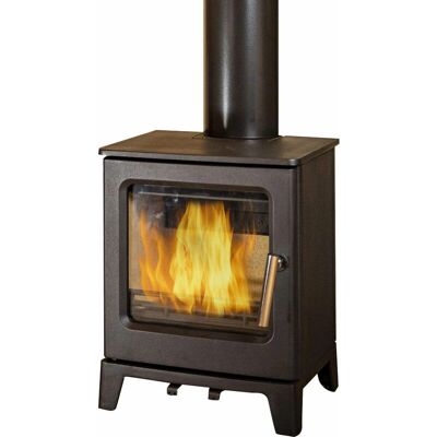 GIORDANOSHOP Olga Nera Stufa a Legna - 4,3kW Stile Moderno Acciaio GIORDANOSHOP Olga Nera Stufa a Legna - 4,3kW Stile Moderno Acciaio