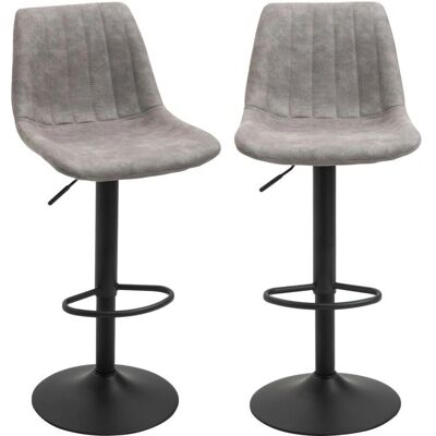 GIORDANOSHOP Modello 43x46,5x89-110 cm Sgabello da Bar Regolabile Microfibra GIORDANOSHOP Modello 43x46,5x89-110 cm Sgabello da Bar Regolabile Microfibra