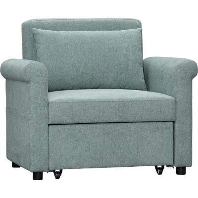 GIORDANOSHOP Poltrona Letto Verde - Divano letto singolo GIORDANOSHOP Poltrona Letto Verde - Divano letto singolo