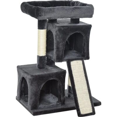 Albero Tiragraffi GiordanoShop con Lettino & Pali in Sisal - Albero per Gatti Albero Tiragraffi GiordanoShop con Lettino & Pali in Sisal - Albero per Gatti