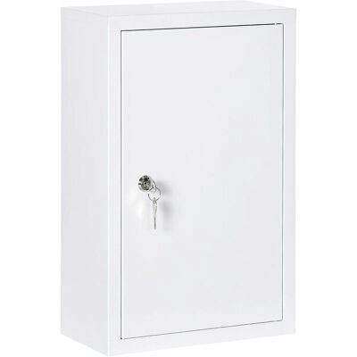 GIORDANOSHOP - Armadietto Medicinali da Parete 30x14x46 cm con 2 Chiavi in Acciaio - Spazio in Bagno GIORDANOSHOP - Armadietto Medicinali da Parete 30x14x46 cm con 2 Chiavi in Acciaio - Spazio in Bagno