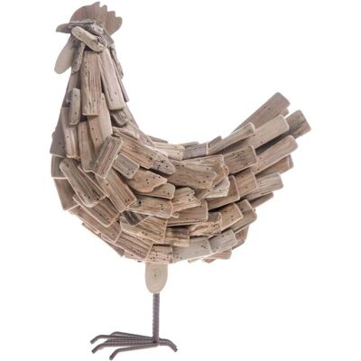 GIORDANOSHOP - Gallina Decorativa in Legno H 43 cm GIORDANOSHOP - Gallina Decorativa in Legno H 43 cm