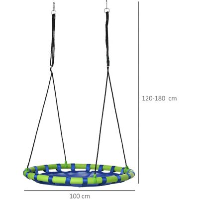 GIORDANOSHOP Modello Altalena Rotonda - Giardino Bambini 3-8 Anni Blu GIORDANOSHOP Modello Altalena Rotonda - Giardino Bambini 3-8 Anni Blu