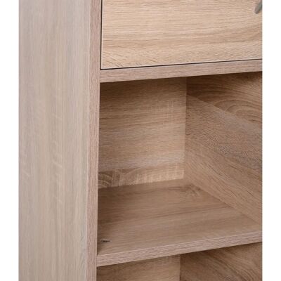 BENZONI - Libreria in Legno 3 Ripiani 4 Scompartimenti 2 Ante Legno Naturale BENZONI - Libreria in Legno 3 Ripiani 4 Scompartimenti 2 Ante Legno Naturale