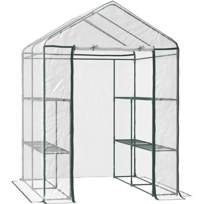GIORDANOSHOP - Serra da giardino in acciaio 143x143x195 cm - Serra da giardino GIORDANOSHOP - Serra da giardino in acciaio 143x143x195 cm - Serra da giardino