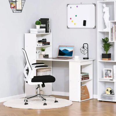 Unknown - Scrivania per Ufficio con Libreria - Bianco - Scrivania Unknown - Scrivania per Ufficio con Libreria - Bianco - Scrivania