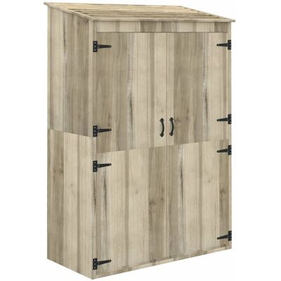 GIORDANOSHOP - Casetta da giardino in legno 120x57x183 cm Naturale - Deposito da giardino GIORDANOSHOP - Casetta da giardino in legno 120x57x183 cm Naturale - Deposito da giardino