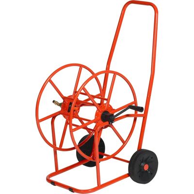 GIORDANOSHOP - Carrello in acciaio per tubo - 80m, Rosso - Carrello per tubo da giardino GIORDANOSHOP - Carrello in acciaio per tubo - 80m, Rosso - Carrello per tubo da giardino