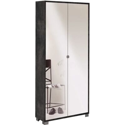 GIORDANOSHOP Armadio Multiuso 2 Ante con Specchio - Armadio GIORDANOSHOP Armadio Multiuso 2 Ante con Specchio - Armadio