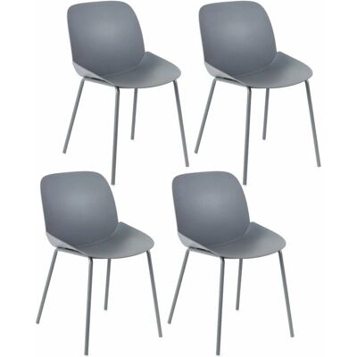 GIORDANOSHOP Modello: Set 4 Sedie - Sedia Grigia Scura GIORDANOSHOP Modello: Set 4 Sedie - Sedia Grigia Scura