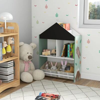 Unknown - Scaffale Portagiochi 62,4x26,5x90 cm Verde - Verde - Storage Shelf Unknown - Scaffale Portagiochi 62,4x26,5x90 cm Verde - Verde - Storage Shelf