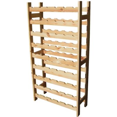 GIORDANOSHOP Porta bottiglie Legno di pino 54 bottiglie - Cantinetta vino GIORDANOSHOP Porta bottiglie Legno di pino 54 bottiglie - Cantinetta vino