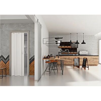 Caroline - Caroline -Bianco pastello - 83x214 cm - Porta a soffietto Caroline - Caroline -Bianco pastello - 83x214 cm - Porta a soffietto