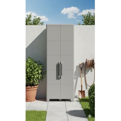 GIORDANOSHOP - Armadio modulare da esterno 78x43,6x225,8 cm - Protezione UV GIORDANOSHOP - Armadio modulare da esterno 78x43,6x225,8 cm - Protezione UV