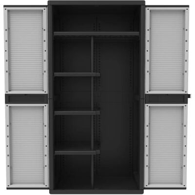 GIORDANOSHOP - Armadio Modulare da Esterno 89,7x53,7x180 cm 2 Ante 4 Ripiani - Armadio di Stoccaggio GIORDANOSHOP - Armadio Modulare da Esterno 89,7x53,7x180 cm 2 Ante 4 Ripiani - Armadio di Stoccaggio