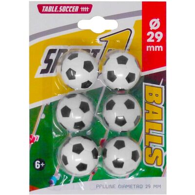 Generic - Ø29mm - Bianco Nero - Pallone Calciobalilla Generic - Ø29mm - Bianco Nero - Pallone Calciobalilla