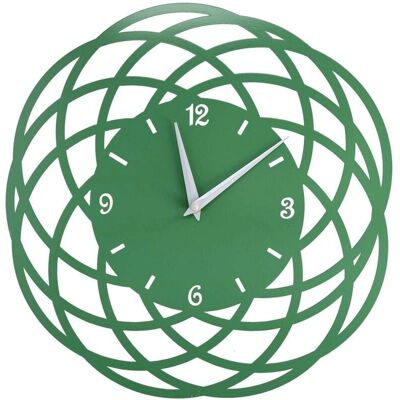 GIORDANOSHOP Orologio da Parete - Verde, Ø40x2cm - Metallo GIORDANOSHOP Orologio da Parete - Verde, Ø40x2cm - Metallo