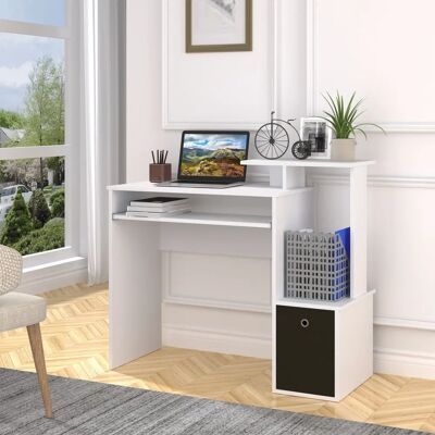 Generic - ModernaDesk - Bianco-Nero - 100x40x86.6cm - Desk Generic - ModernaDesk - Bianco-Nero - 100x40x86.6cm - Desk