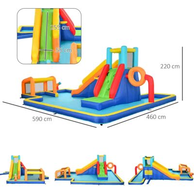 Generic - 590x460x220 cm - 4 kids - Inflatable Castle Generic - 590x460x220 cm - 4 kids - Inflatable Castle