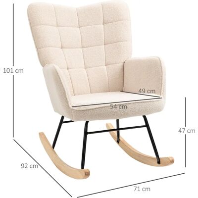 Generic - Dondolo - Beige - Rocking chair Generic - Dondolo - Beige - Rocking chair