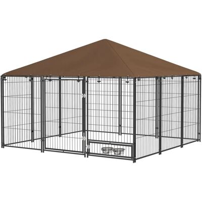 Generic - RecintoCani-211x211x151 - Nero e Marrone - 211x211x151 cm - Recinto per cani Generic - RecintoCani-211x211x151 - Nero e Marrone - 211x211x151 cm - Recinto per cani