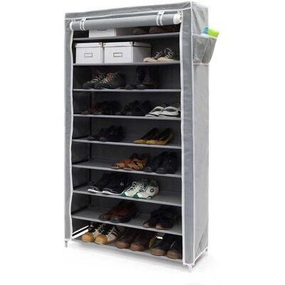 Generic - 90x30x160H - Grigio - Acciaio/TNT - Scarpiera Generic - 90x30x160H - Grigio - Acciaio/TNT - Scarpiera