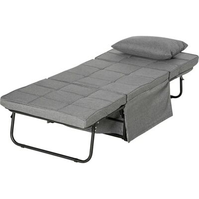 Generic - PoufLetto-4in1-5Levels - Grigio - Schienale a 5 livelli - Divano letto Generic - PoufLetto-4in1-5Levels - Grigio - Schienale a 5 livelli - Divano letto