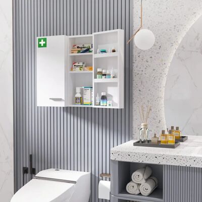 Unknown - 6-Shelf - White - 55x18x60 cm - Armadietto medicinale Unknown - 6-Shelf - White - 55x18x60 cm - Armadietto medicinale