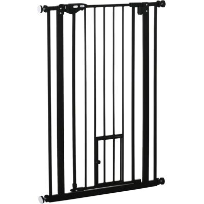 Generic - 74-80x104 Nero - Porta per gatti - Acciaio - Barriera di sicurezza Generic - 74-80x104 Nero - Porta per gatti - Acciaio - Barriera di sicurezza