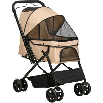 Generic - SmallFoldDogStroller - Marrone chiaro - Dog stroller Generic - SmallFoldDogStroller - Marrone chiaro - Dog stroller