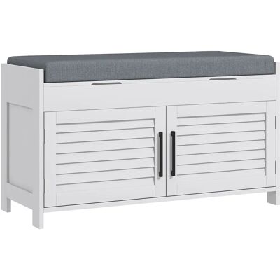 Generic - 90x36x50 - Grey Linen - MDF - Panca scarpiera Generic - 90x36x50 - Grey Linen - MDF - Panca scarpiera