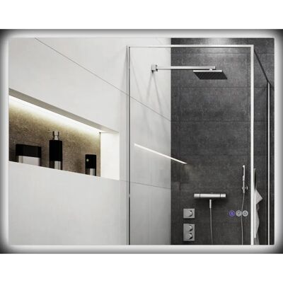 UnknownBrand - Specchio bagno LED retroilluminato - 80x60x4 cm UnknownBrand - Specchio bagno LED retroilluminato - 80x60x4 cm