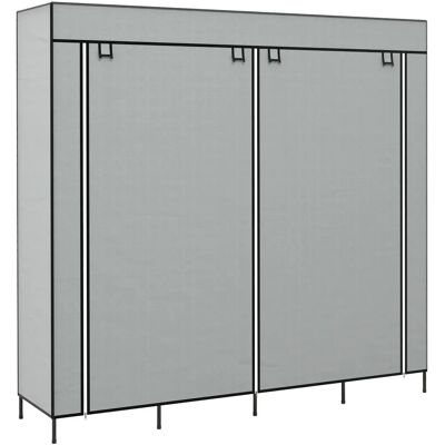 Generic - Fabric Wardrobe 10 Shelves - Grigio scuro - Armadio Generic - Fabric Wardrobe 10 Shelves - Grigio scuro - Armadio