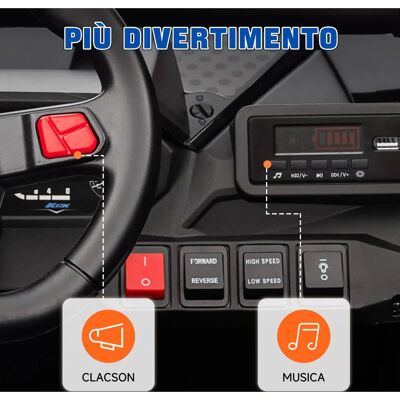 Unknown - 24V 2-seat SUV - Blu - Auto elettrico per bambini Unknown - 24V 2-seat SUV - Blu - Auto elettrico per bambini